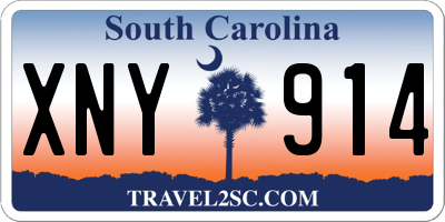 SC license plate XNY914