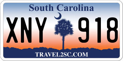 SC license plate XNY918