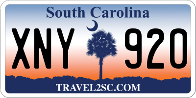 SC license plate XNY920