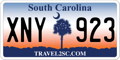 SC license plate XNY923