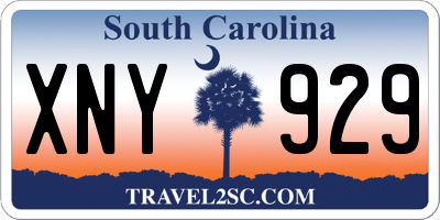 SC license plate XNY929