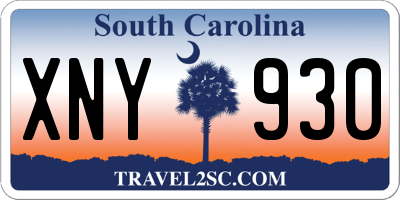 SC license plate XNY930