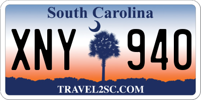 SC license plate XNY940