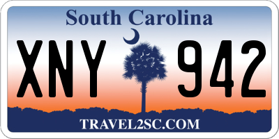 SC license plate XNY942
