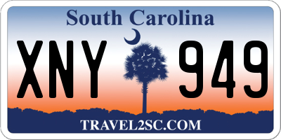 SC license plate XNY949