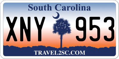 SC license plate XNY953