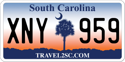 SC license plate XNY959