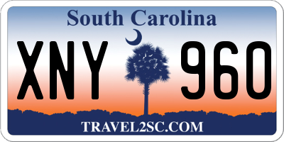 SC license plate XNY960