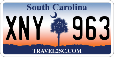 SC license plate XNY963