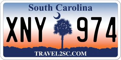 SC license plate XNY974