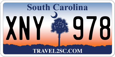 SC license plate XNY978