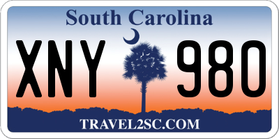 SC license plate XNY980