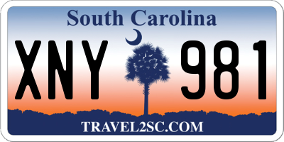 SC license plate XNY981