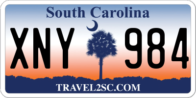 SC license plate XNY984