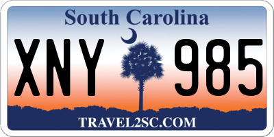 SC license plate XNY985