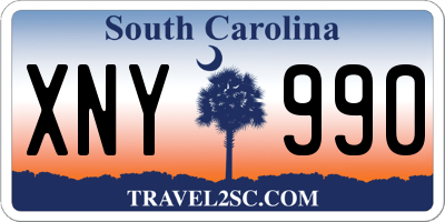 SC license plate XNY990