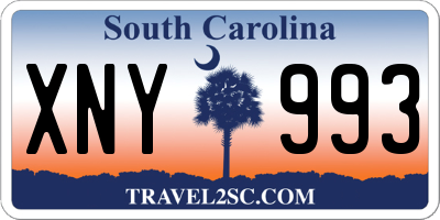 SC license plate XNY993