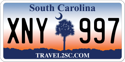SC license plate XNY997