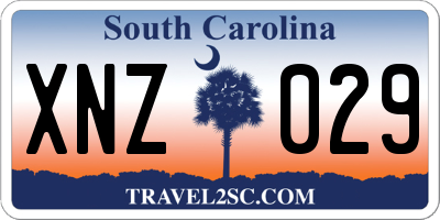 SC license plate XNZ029