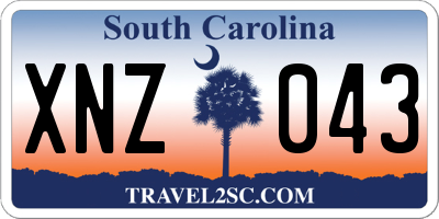 SC license plate XNZ043