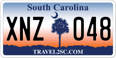 SC license plate XNZ048