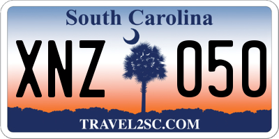SC license plate XNZ050