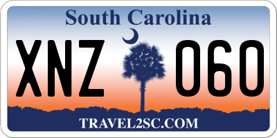 SC license plate XNZ060