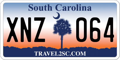 SC license plate XNZ064