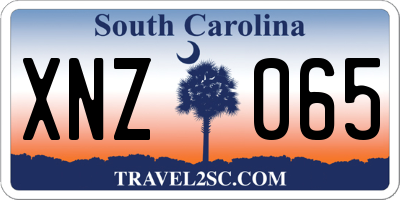 SC license plate XNZ065