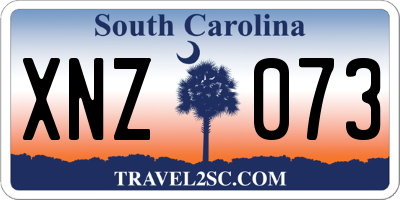 SC license plate XNZ073