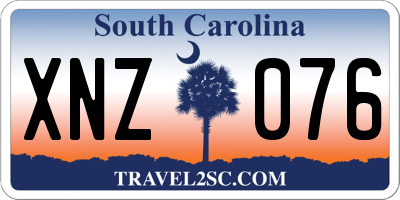 SC license plate XNZ076