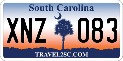 SC license plate XNZ083