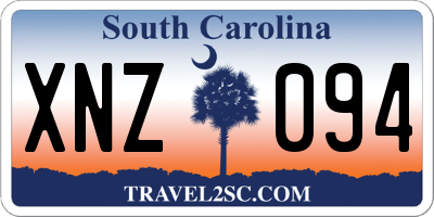 SC license plate XNZ094