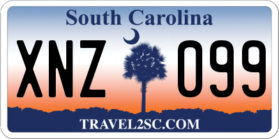 SC license plate XNZ099