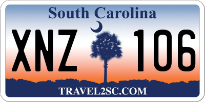 SC license plate XNZ106