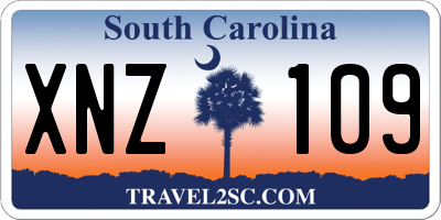 SC license plate XNZ109