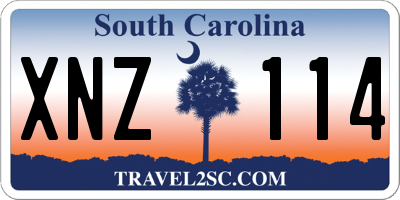 SC license plate XNZ114