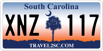 SC license plate XNZ117