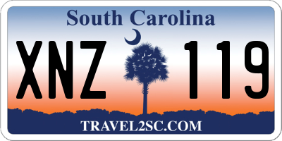 SC license plate XNZ119