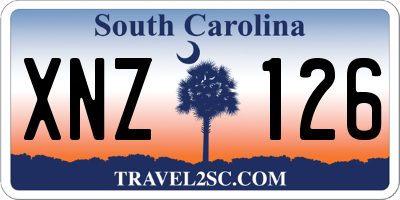 SC license plate XNZ126