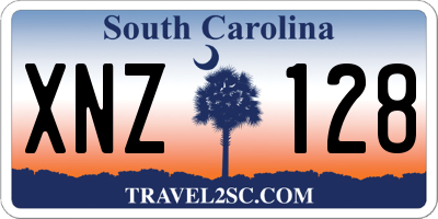 SC license plate XNZ128