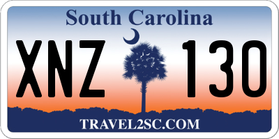 SC license plate XNZ130