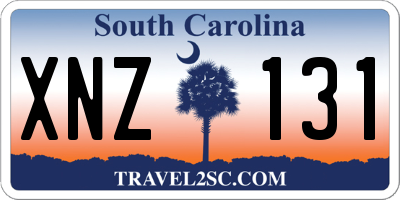SC license plate XNZ131