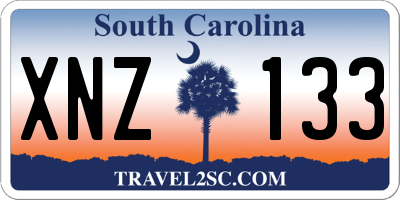 SC license plate XNZ133