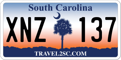 SC license plate XNZ137