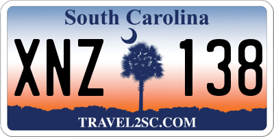 SC license plate XNZ138