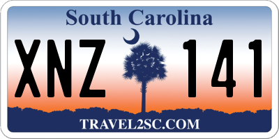 SC license plate XNZ141
