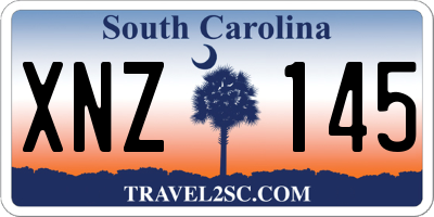SC license plate XNZ145