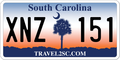 SC license plate XNZ151