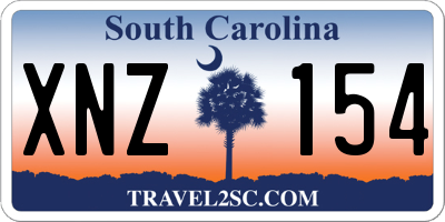 SC license plate XNZ154